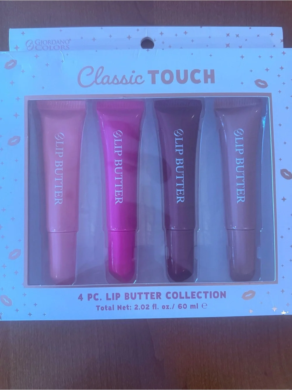 Classic Touch 4-Piece Lip Butter Collection - Pink & Neutral Shades